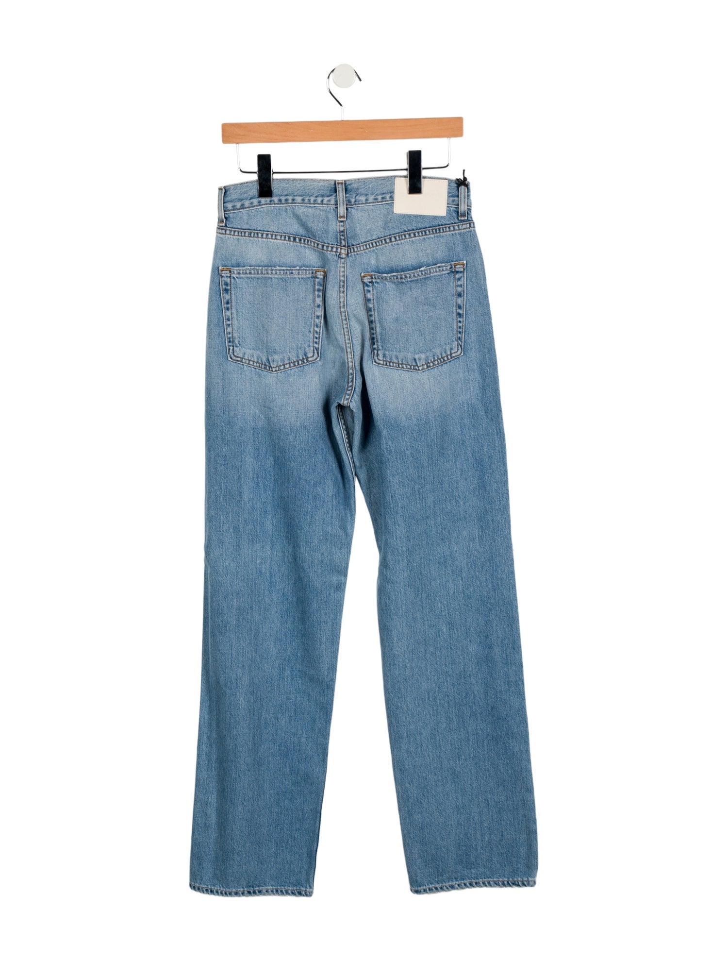 GRLFRND High-Rise Straight Leg Jeans
