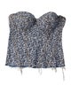 GRLFRND Animal Print Strapless Sweatshirt