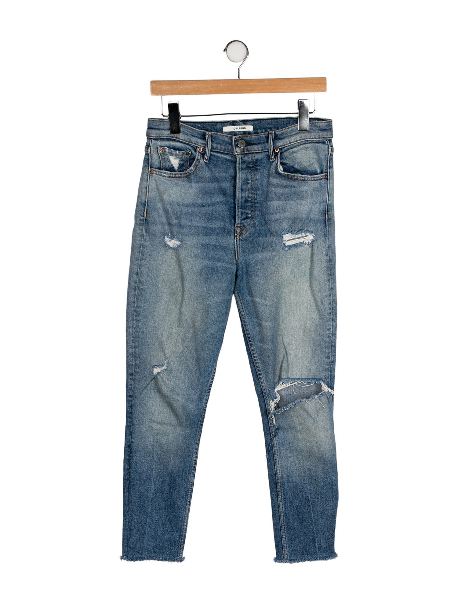 GRLFRND High-Rise Skinny Leg Jeans