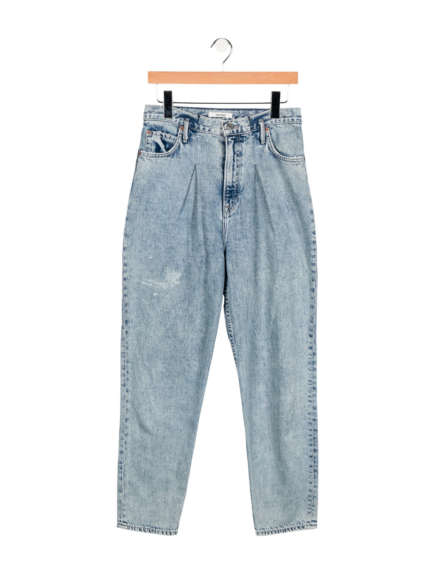 GRLFRND High-Rise Straight Leg Jeans
