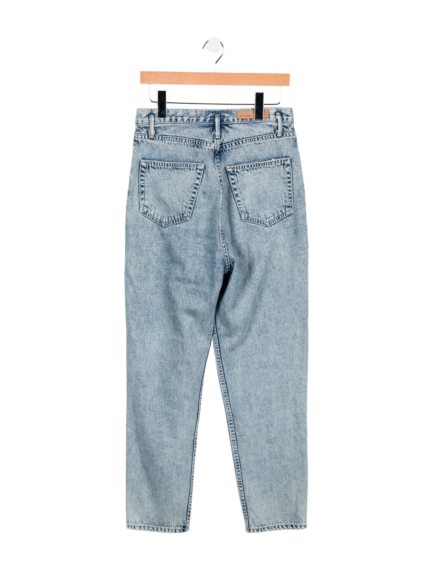 GRLFRND High-Rise Straight Leg Jeans