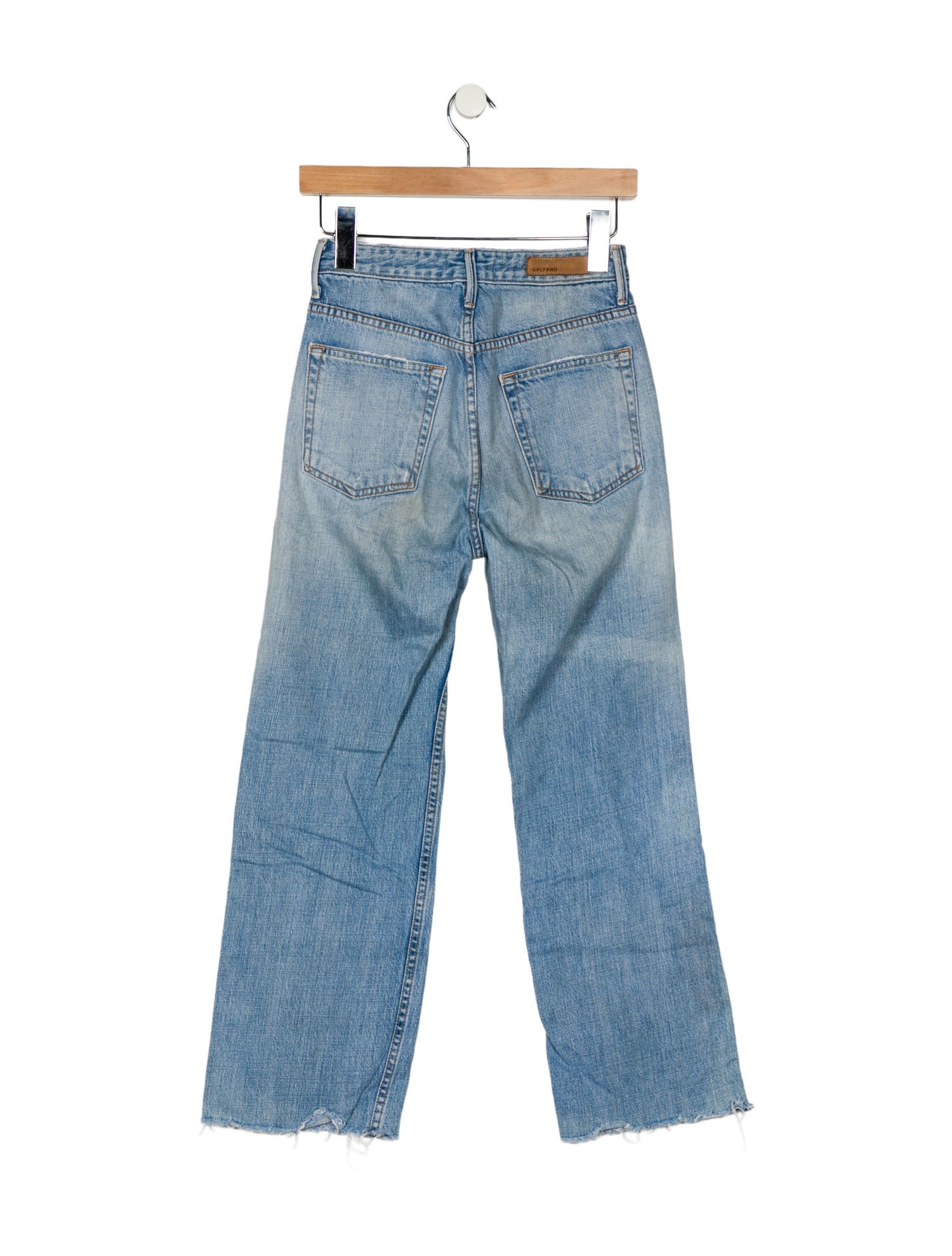 GRLFRND High-Rise Straight Leg Jeans