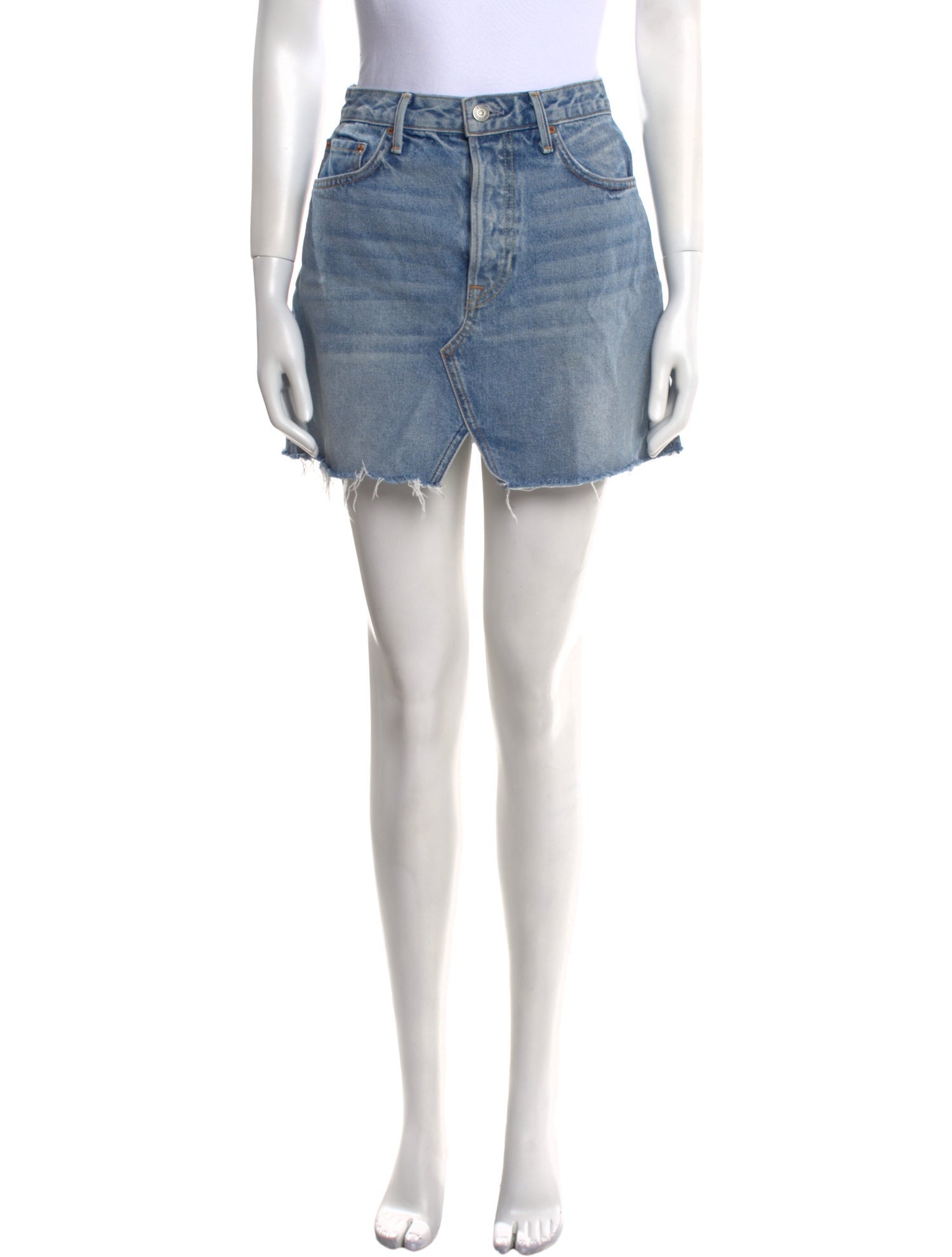 GRLFRND Distressed Accents Mini Skirt