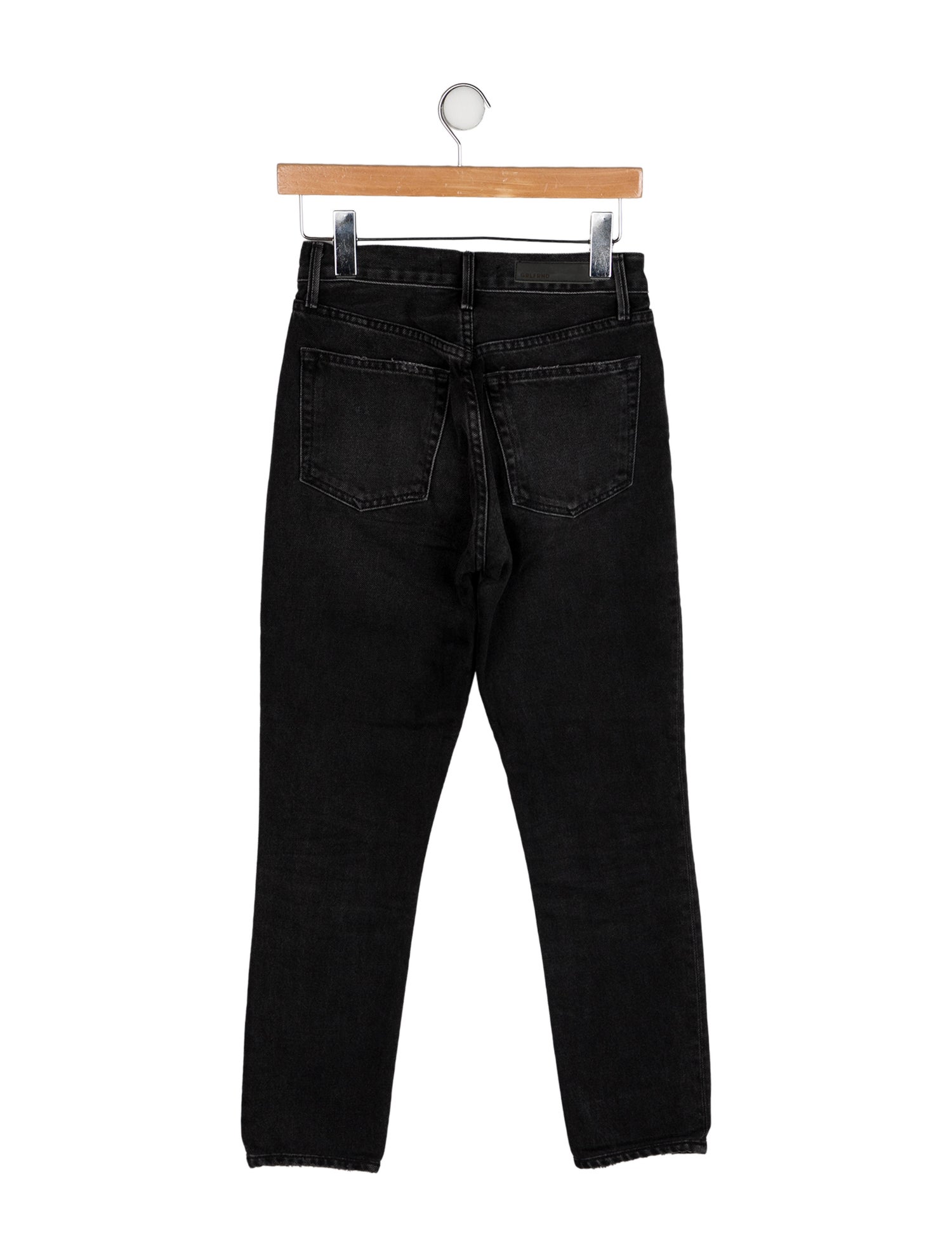 GRLFRND Mid-Rise Straight Leg Jeans
