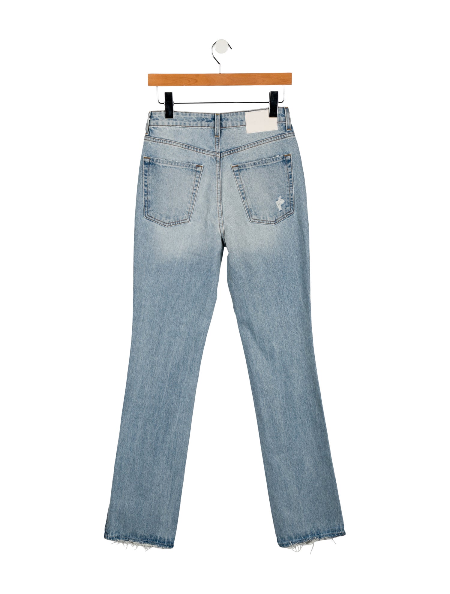 GRLFRND High-Rise Straight Leg Jeans