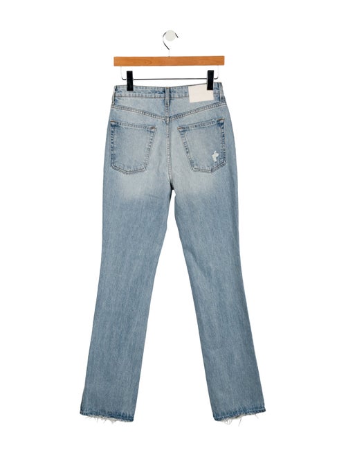 GRLFRND High-Rise Straight Leg Jeans