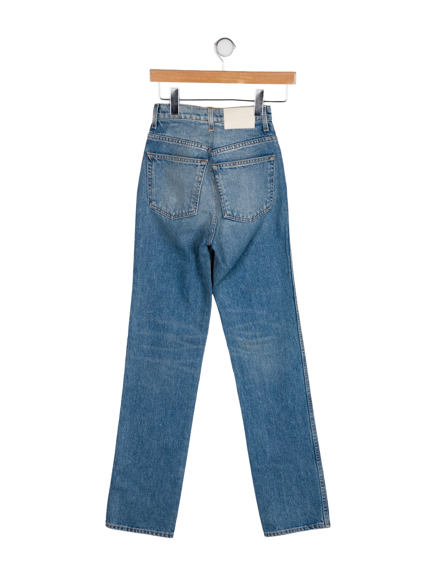 GRLFRND High-Rise Straight Leg Jeans