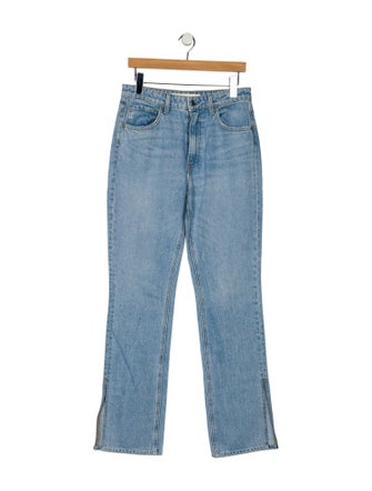 GRLFRND High-Rise Straight Leg Jeans