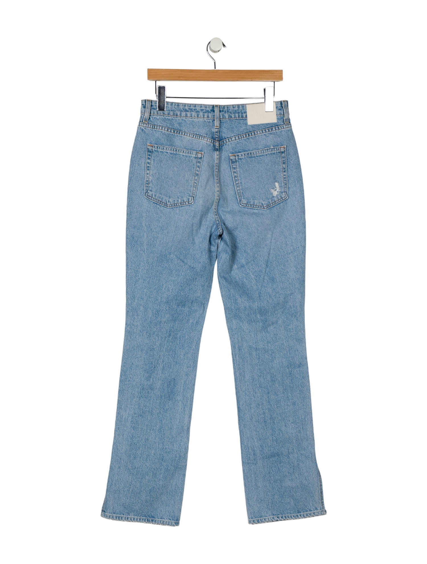 GRLFRND High-Rise Straight Leg Jeans