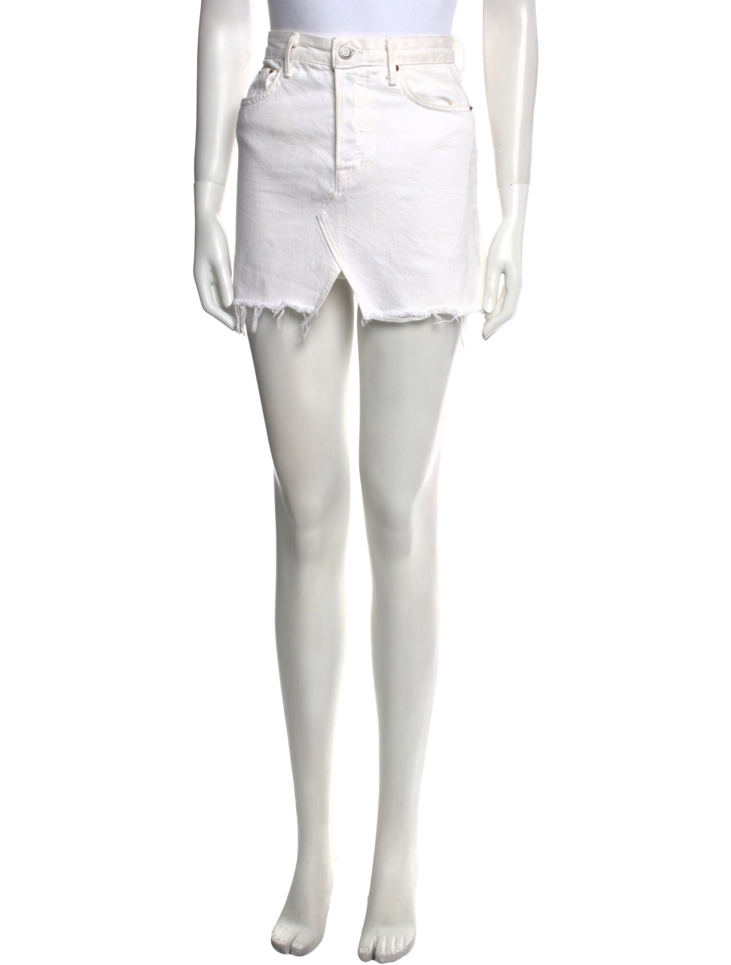 GRLFRND Distressed Accents Mini Skirt