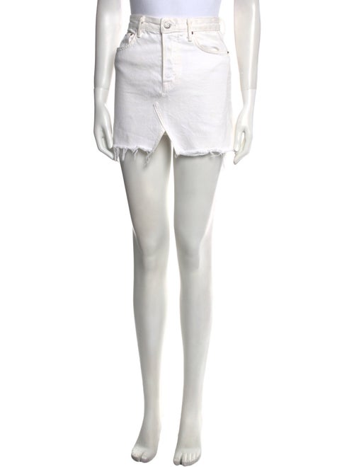 GRLFRND Distressed Accents Mini Skirt