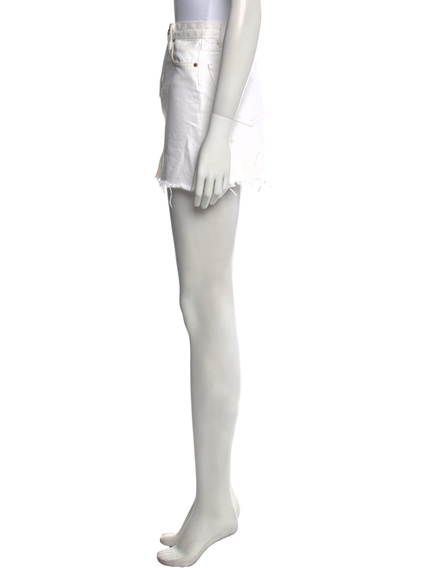 GRLFRND Distressed Accents Mini Skirt