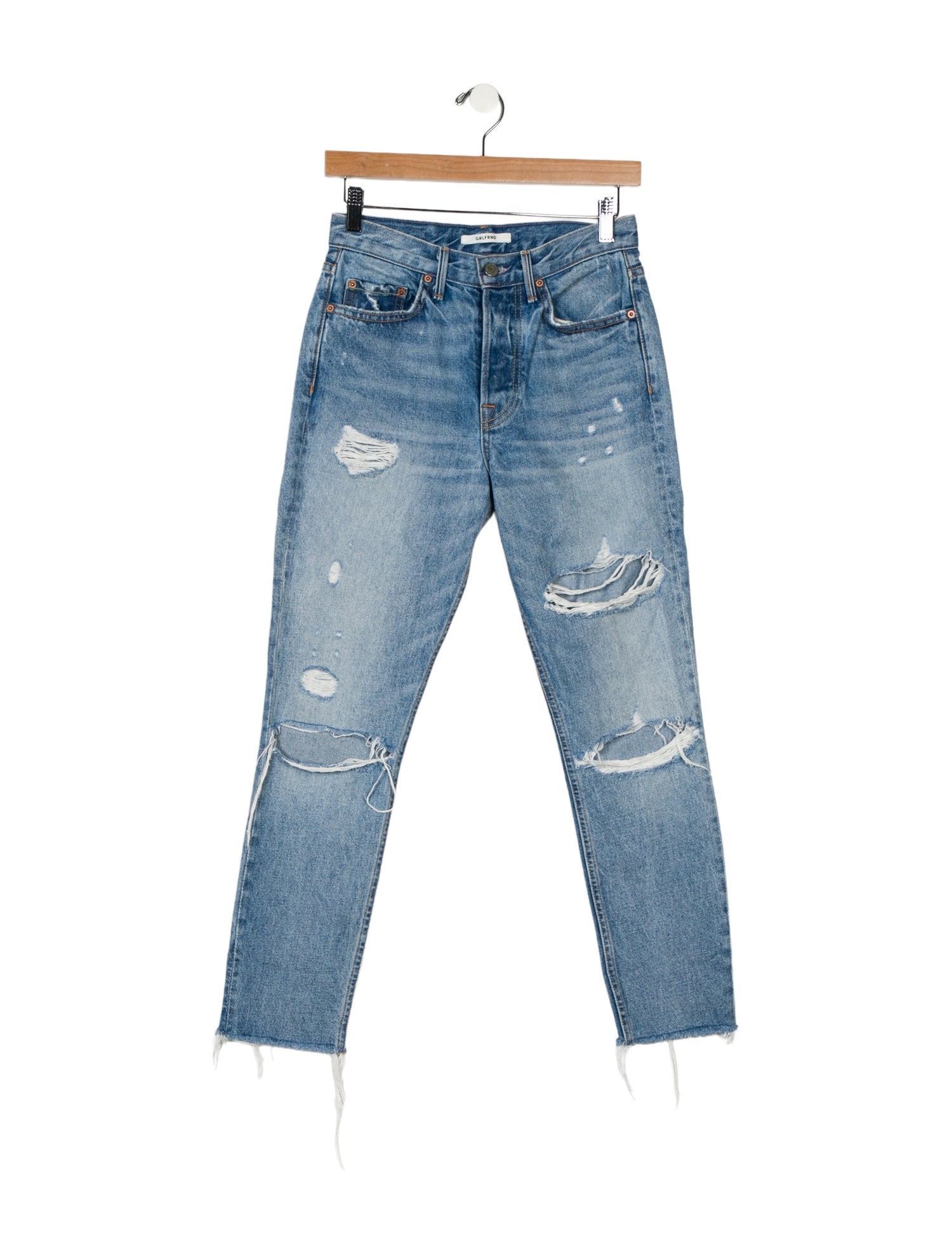 GRLFRND Mid-Rise Skinny Leg Jeans