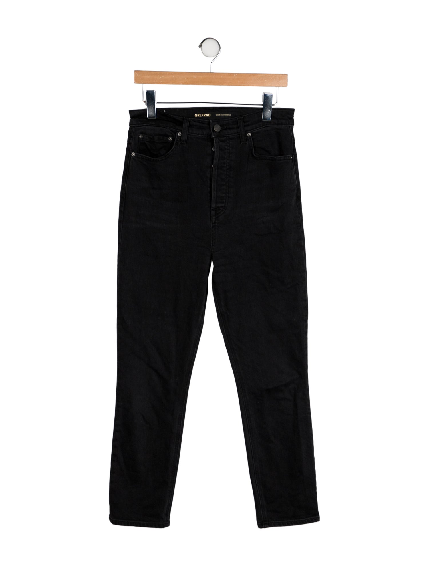 GRLFRND High-Rise Straight Leg Jeans