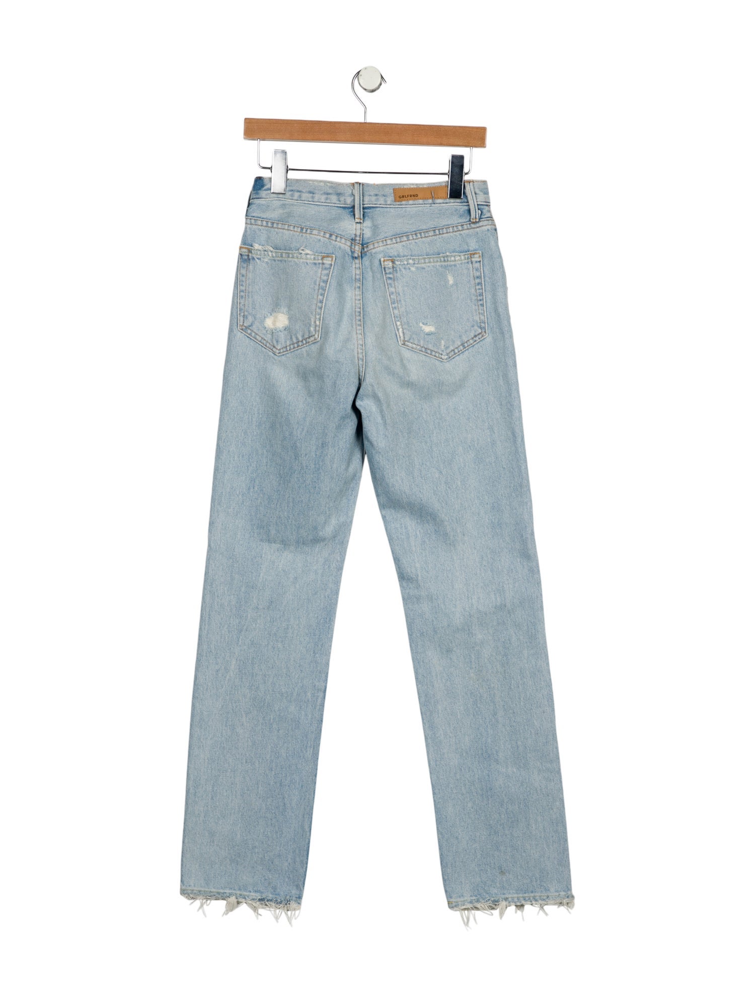 GRLFRND High-Rise Straight Leg Jeans