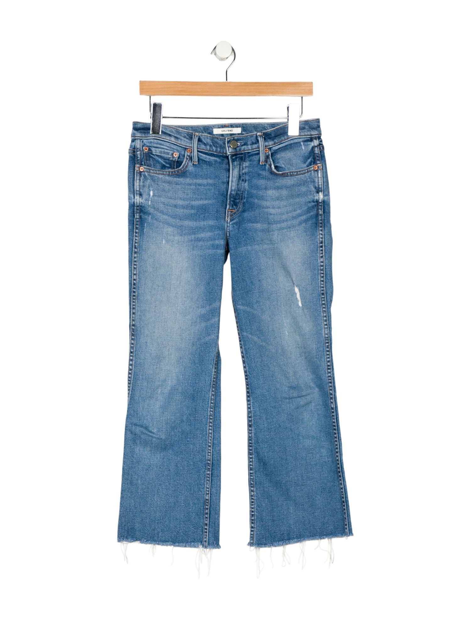 GRLFRND Mid-Rise Wide Leg Jeans