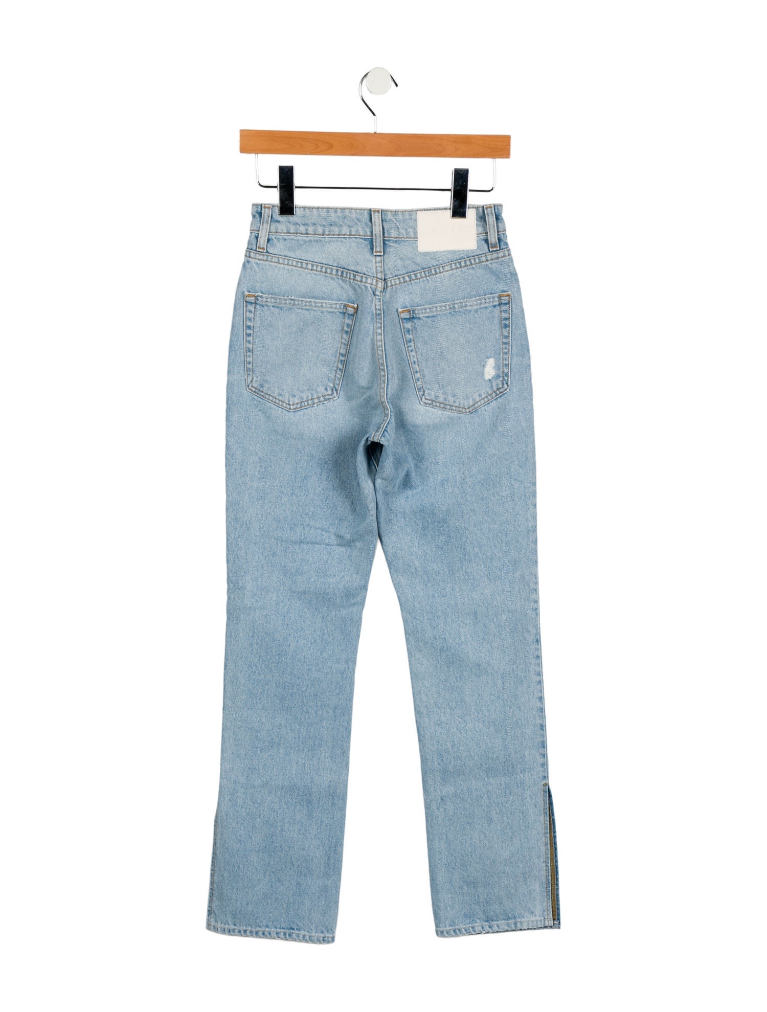 GRLFRND Mid-Rise Straight Leg Jeans w/ Tags