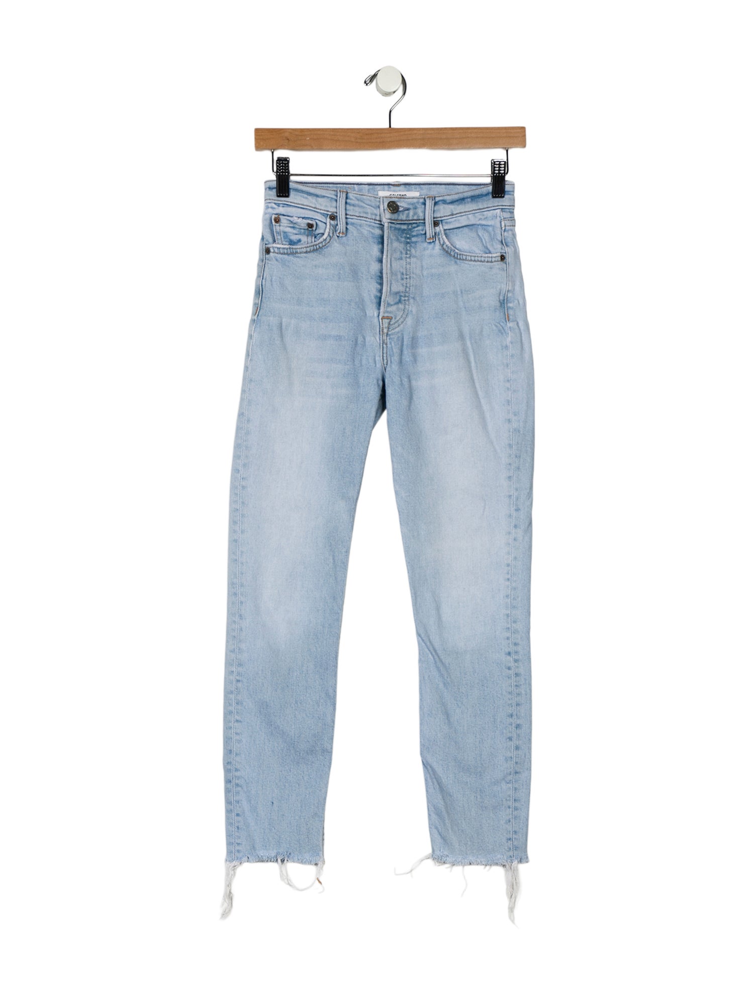 GRLFRND Mid-Rise Straight Leg Jeans