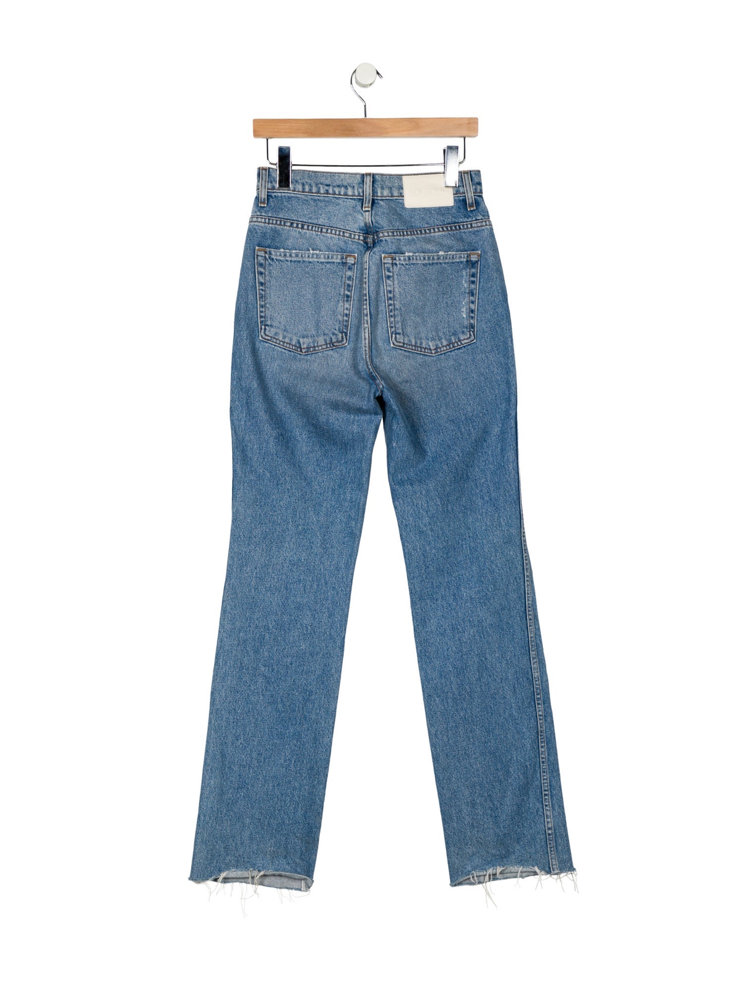 GRLFRND High-Rise Straight Leg Jeans