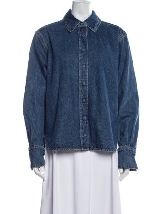 GRLFRND Long Sleeve Button-Up Top