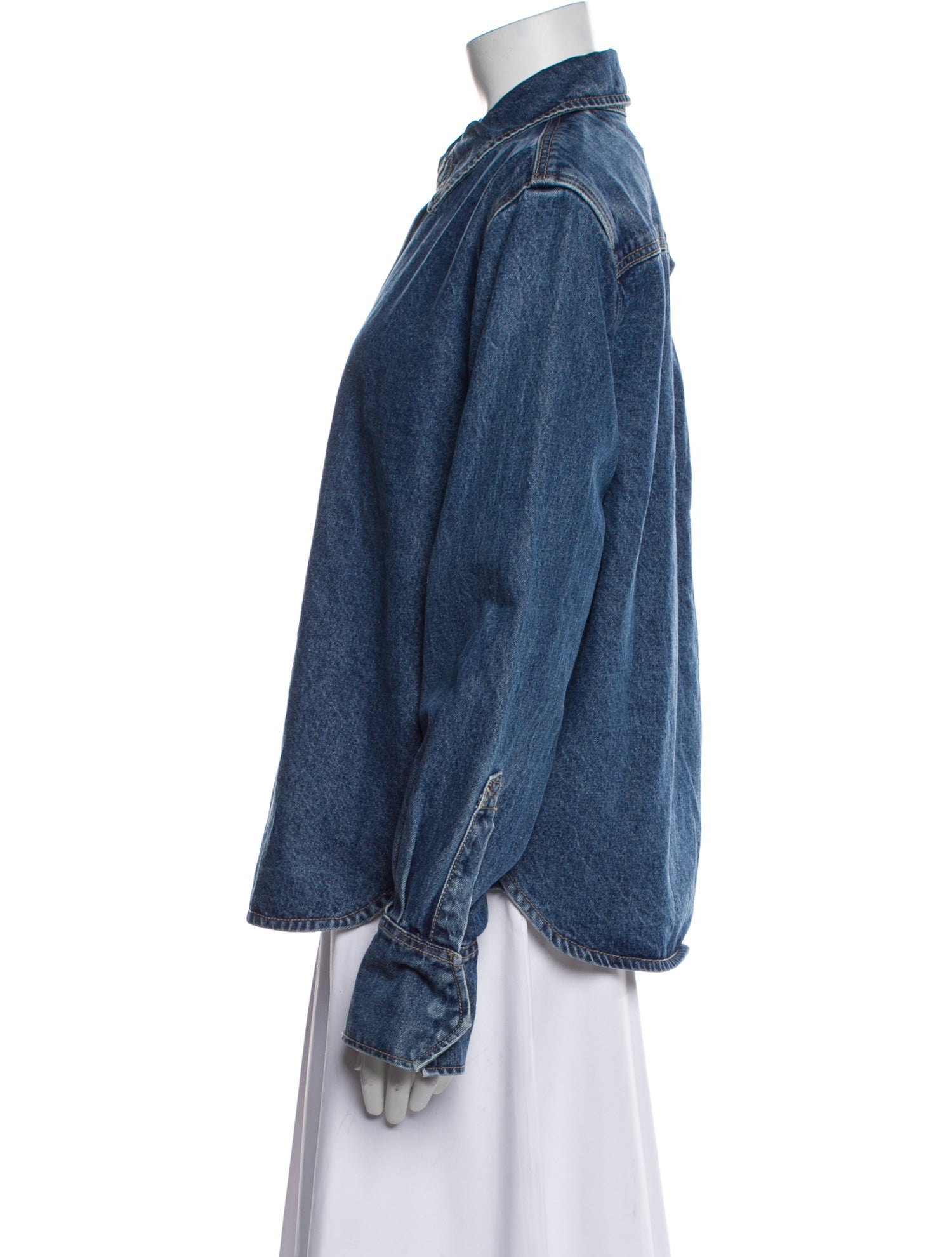 GRLFRND Long Sleeve Button-Up Top