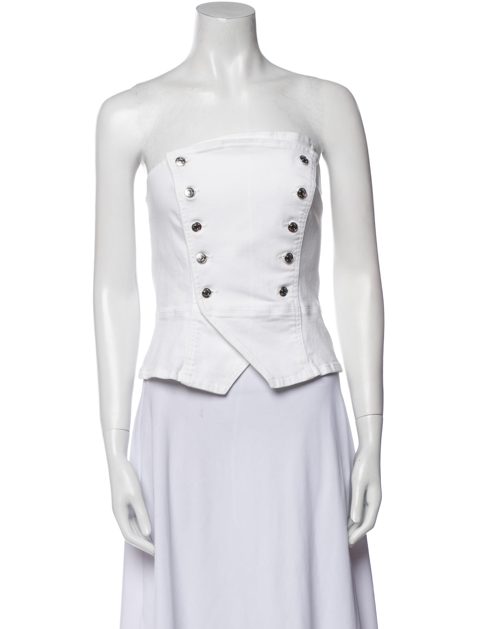 GRLFRND Strapless Crop Top