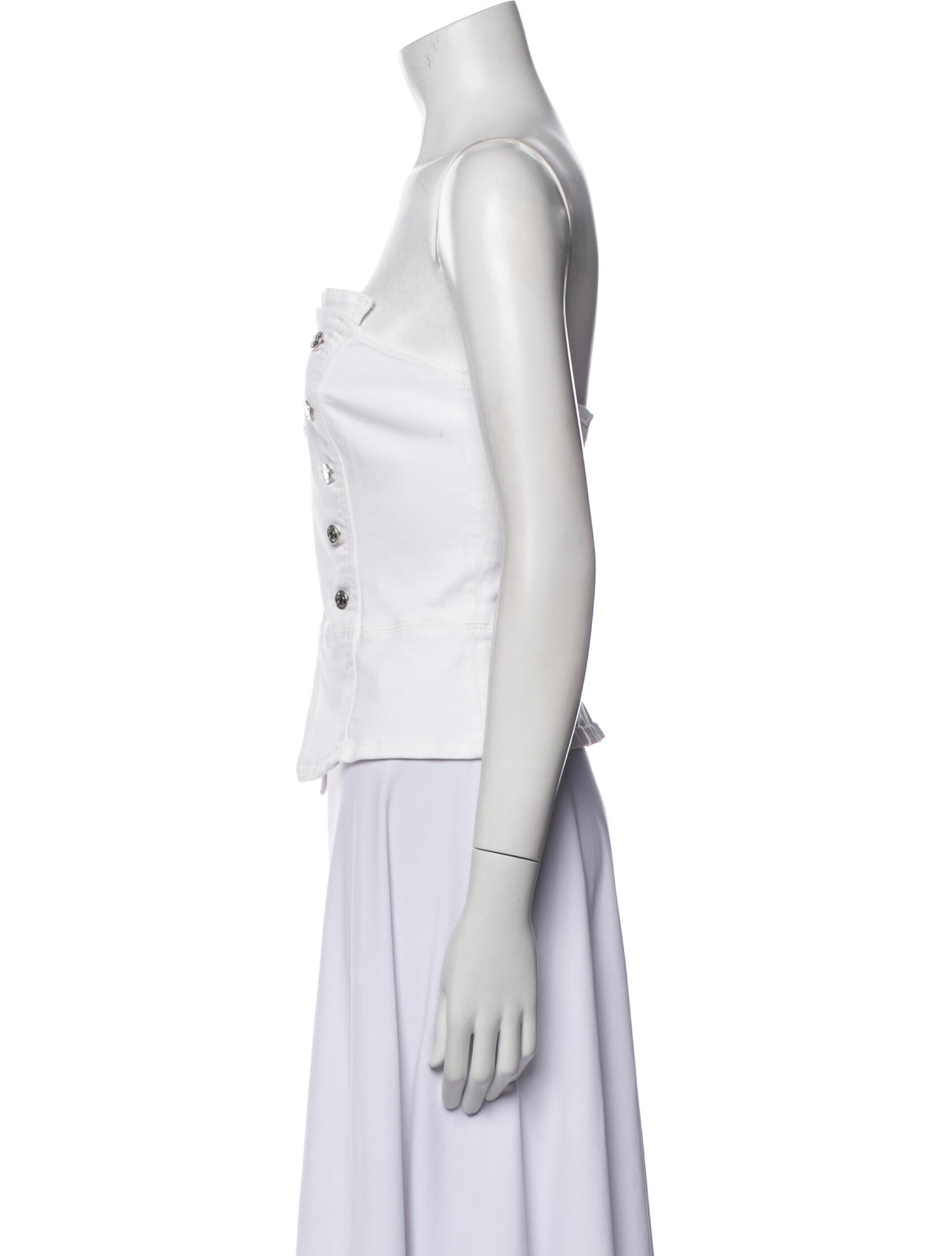 GRLFRND Strapless Crop Top