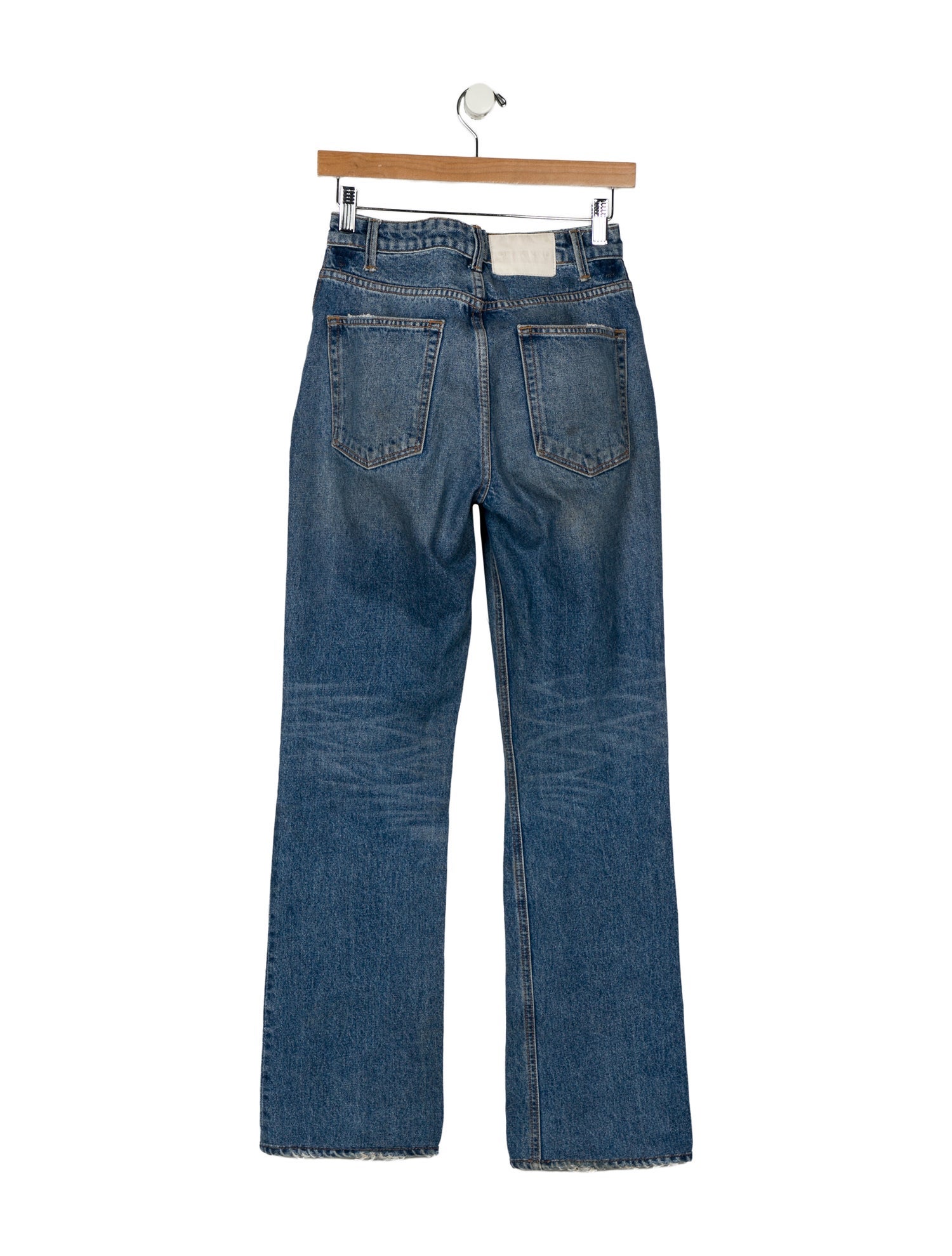 GRLFRND Mid-Rise Straight Leg Jeans