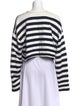 GRLFRND Striped V-Neck Sweater