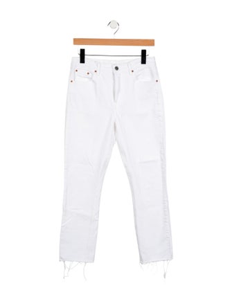 GRLFRND Mid-Rise Straight Leg Jeans