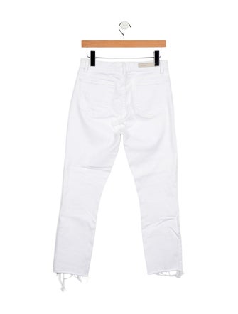 GRLFRND Mid-Rise Straight Leg Jeans