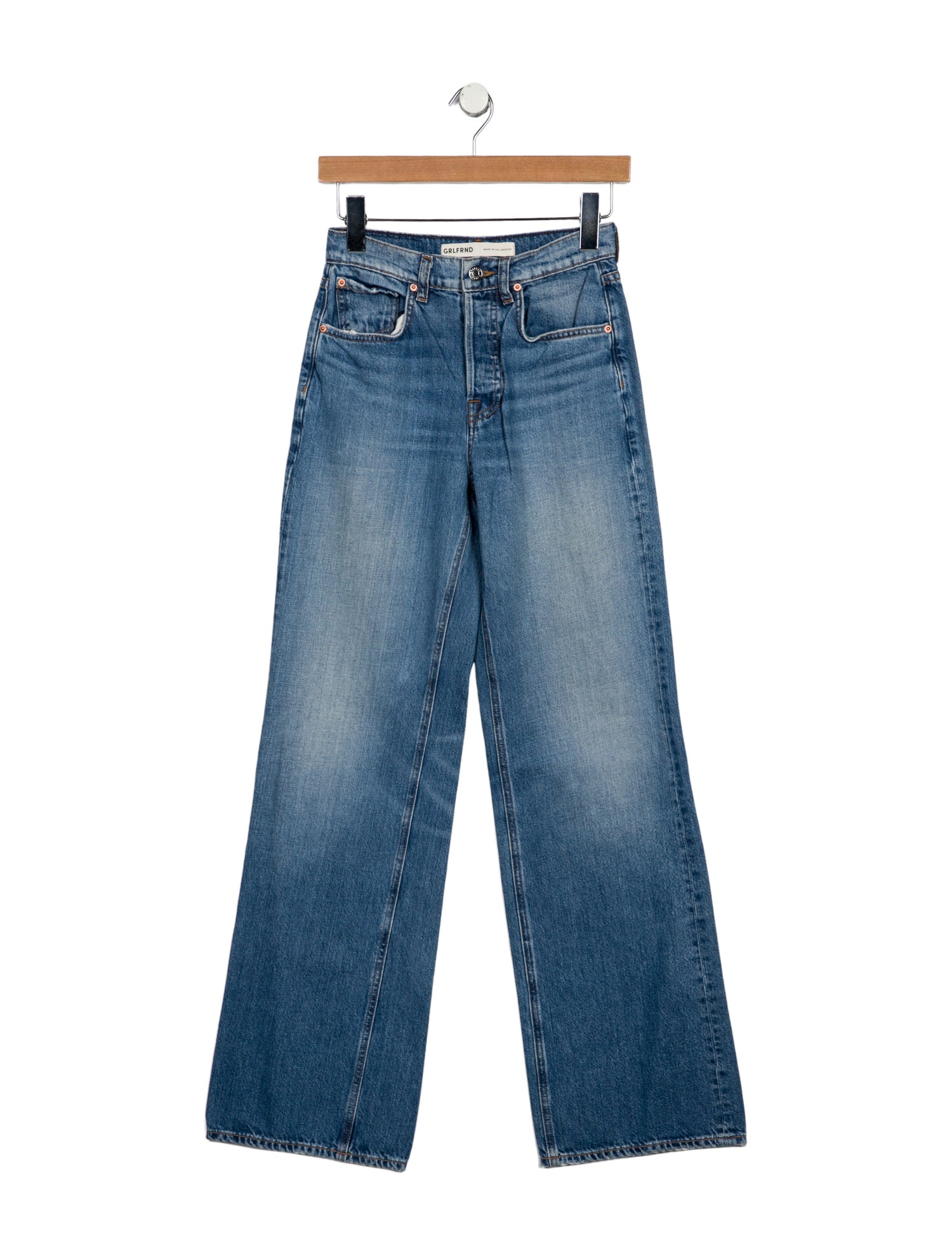 GRLFRND High-Rise Wide Leg Jeans