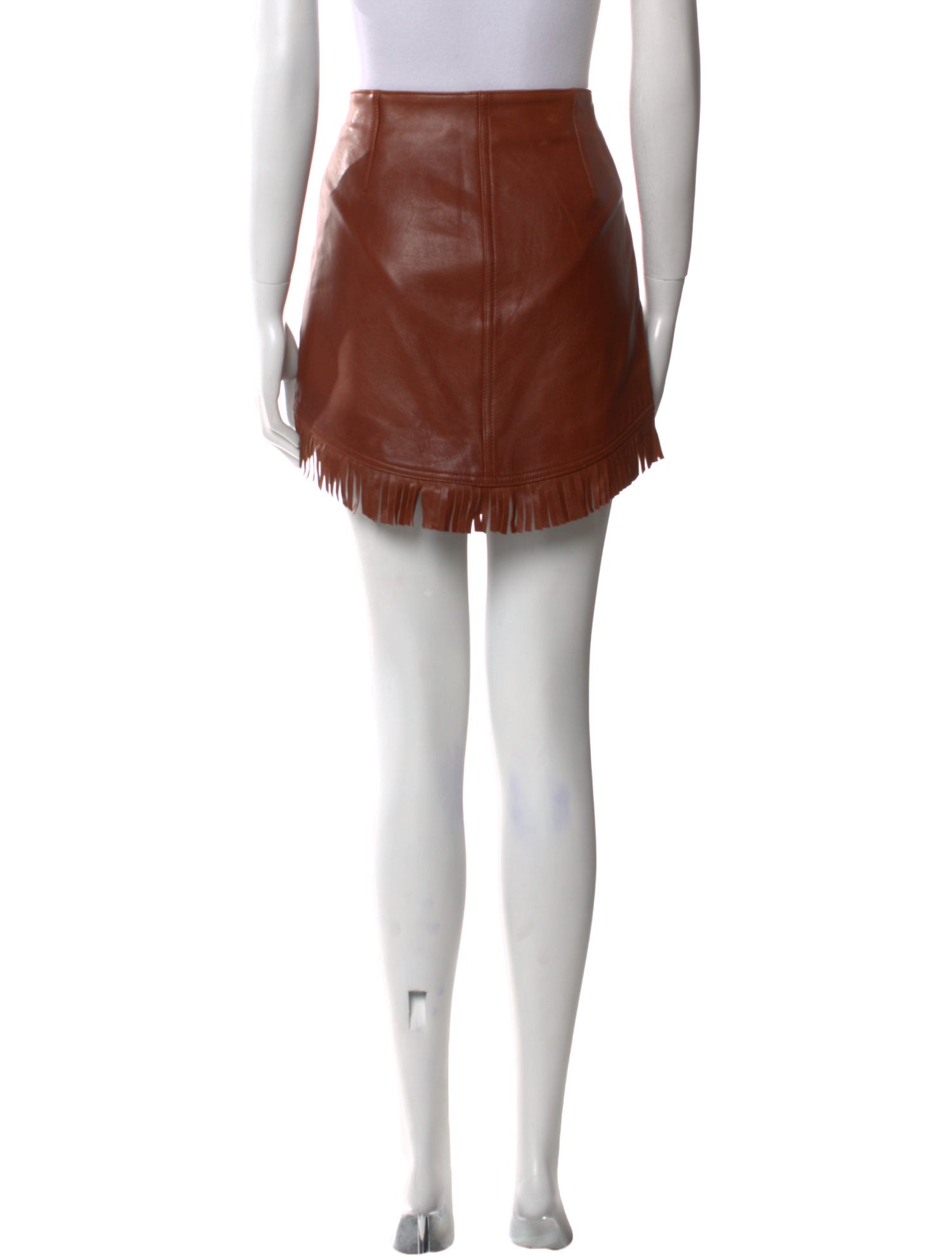 GRLFRND Leather Mini Skirt