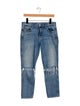 GRLFRND Mid-Rise Straight Leg Jeans