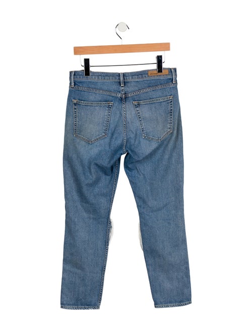 GRLFRND Mid-Rise Straight Leg Jeans