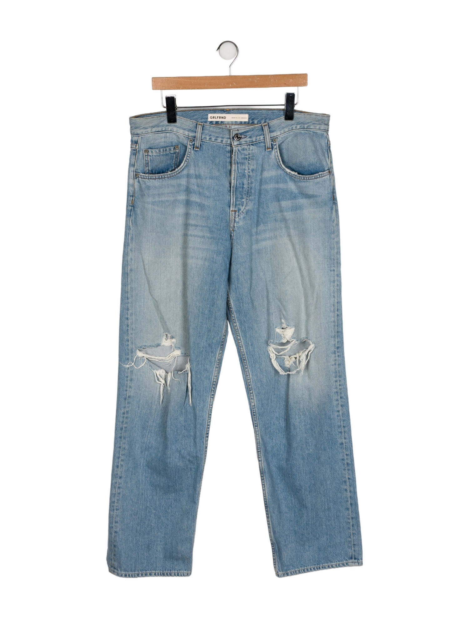 GRLFRND High-Rise Wide Leg Jeans