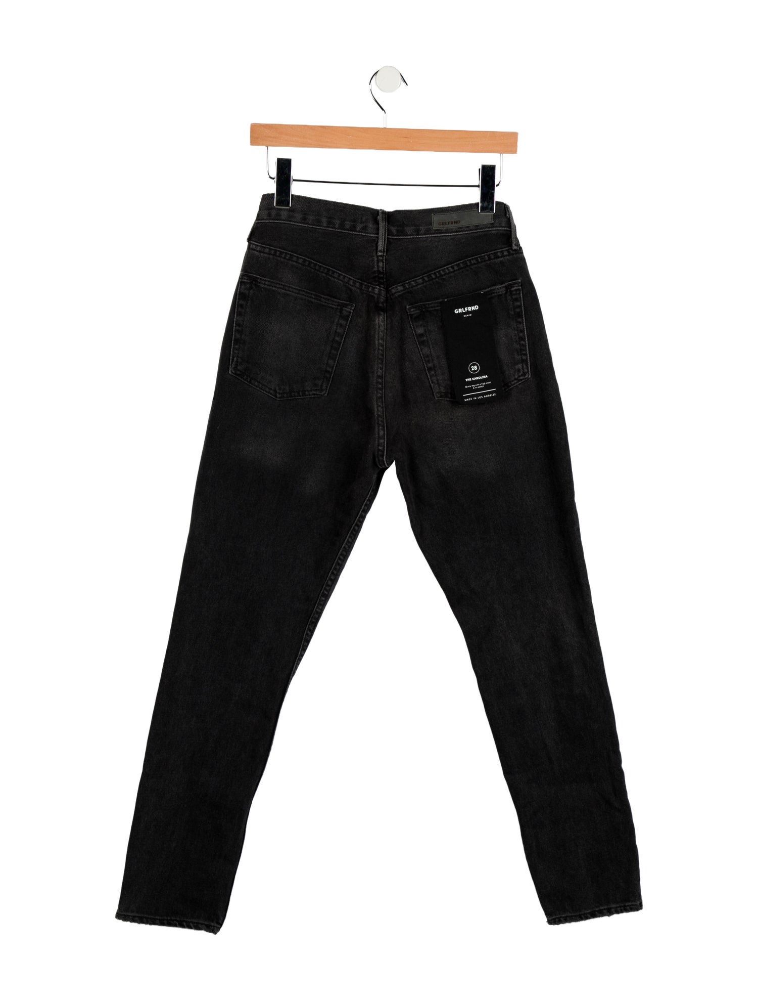 GRLFRND High-Rise Straight Leg Jeans