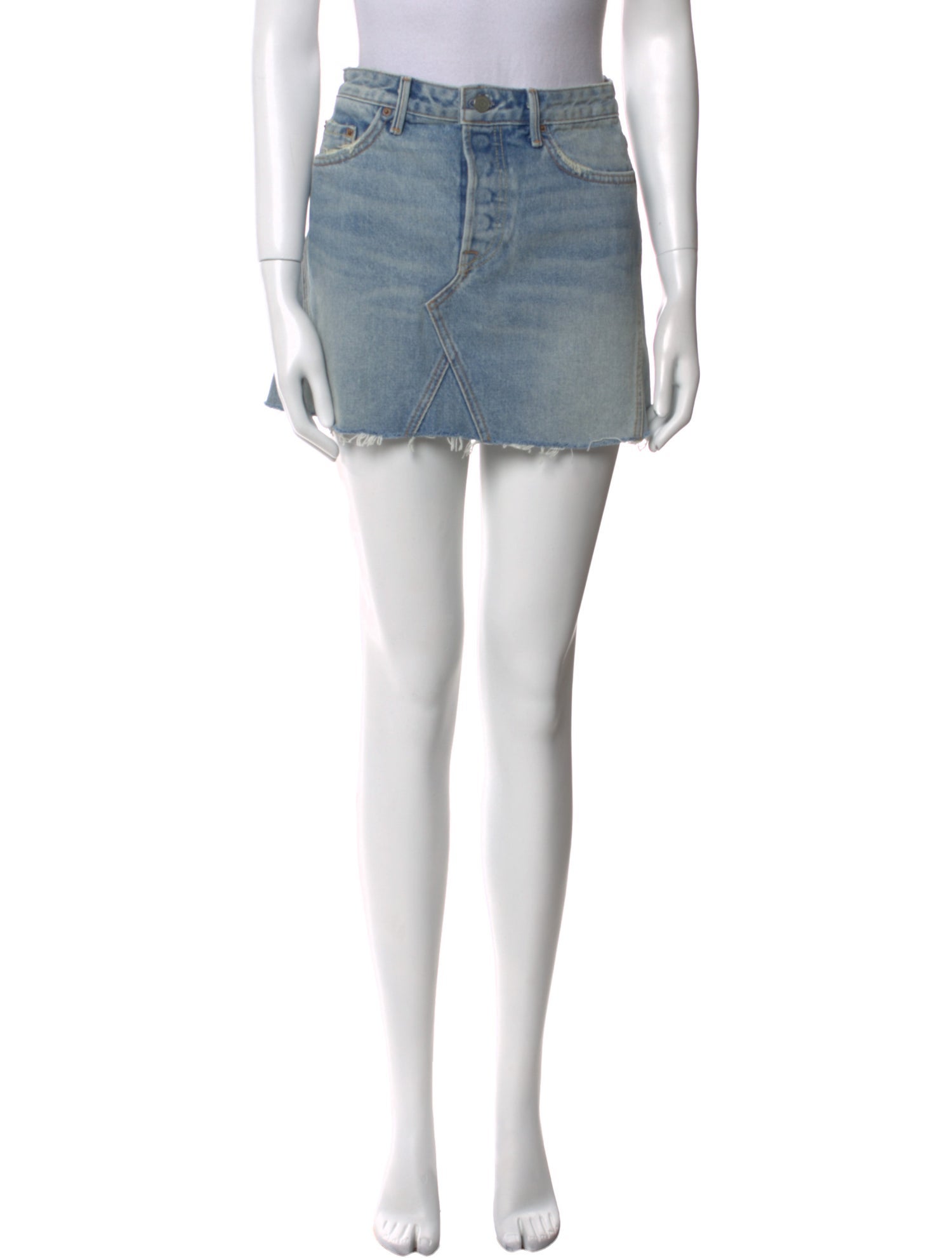 GRLFRND Distressed Accents Mini Skirt