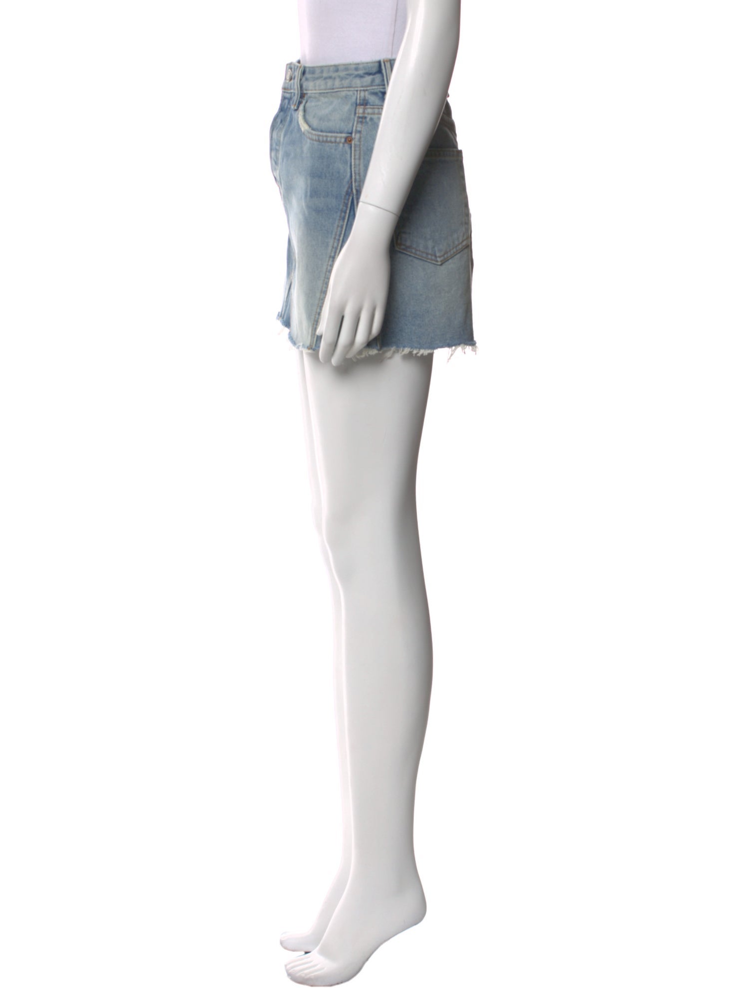 GRLFRND Distressed Accents Mini Skirt