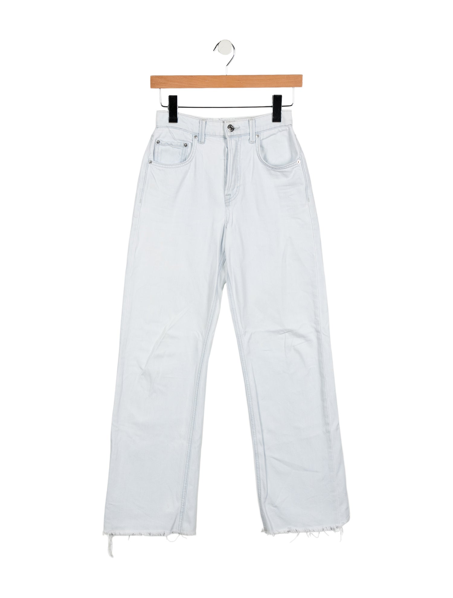 GRLFRND High-Rise Straight Leg Jeans