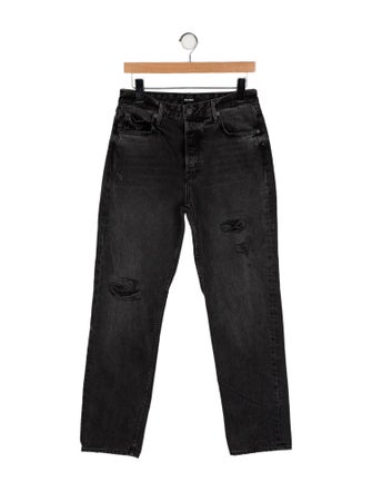 GRLFRND High-Rise Straight Leg Jeans