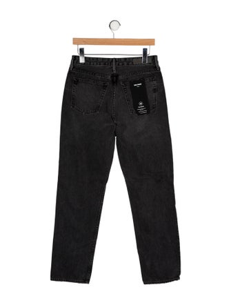 GRLFRND High-Rise Straight Leg Jeans