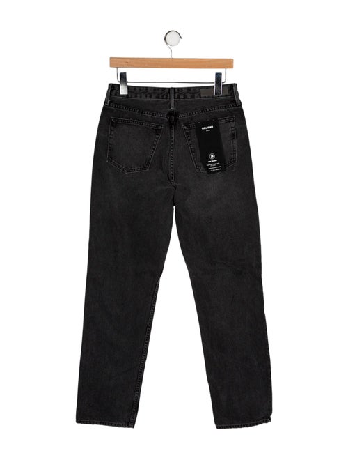 GRLFRND High-Rise Straight Leg Jeans