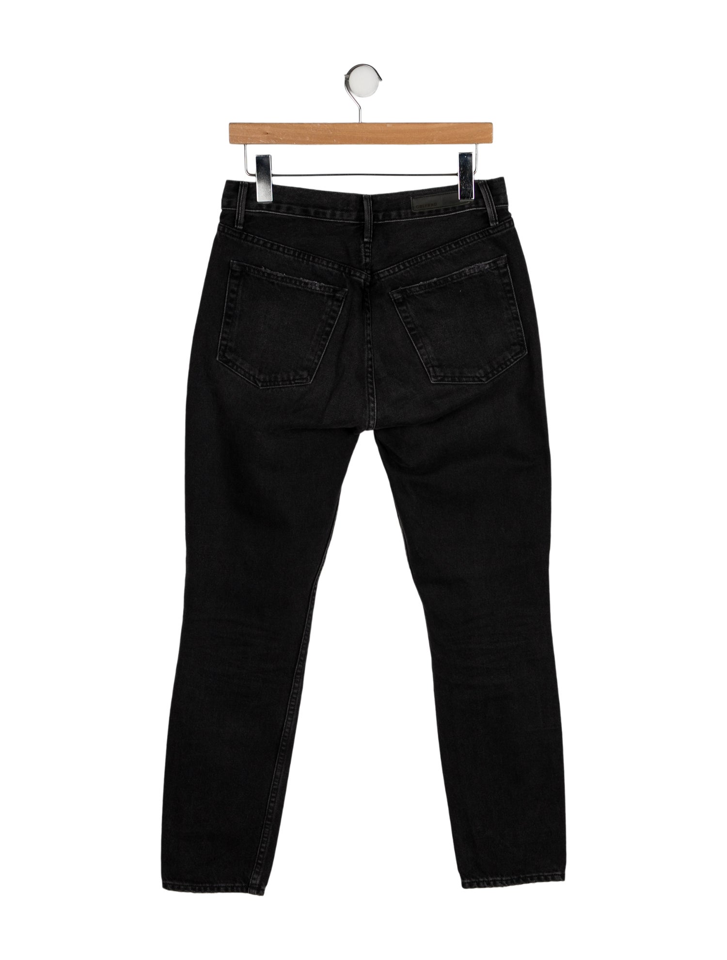 GRLFRND Mid-Rise Straight Leg Jeans