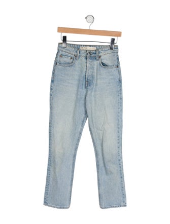 GRLFRND High-Rise Straight Leg Jeans