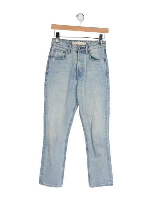 GRLFRND High-Rise Straight Leg Jeans