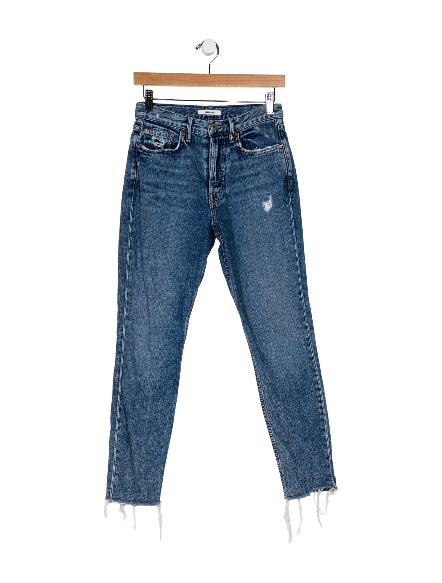 GRLFRND Mid-Rise Skinny Leg Jeans