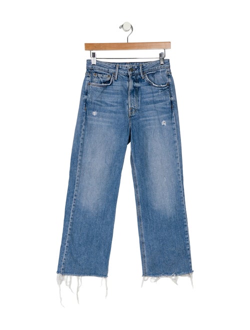 GRLFRND Mid-Rise Wide Leg Jeans