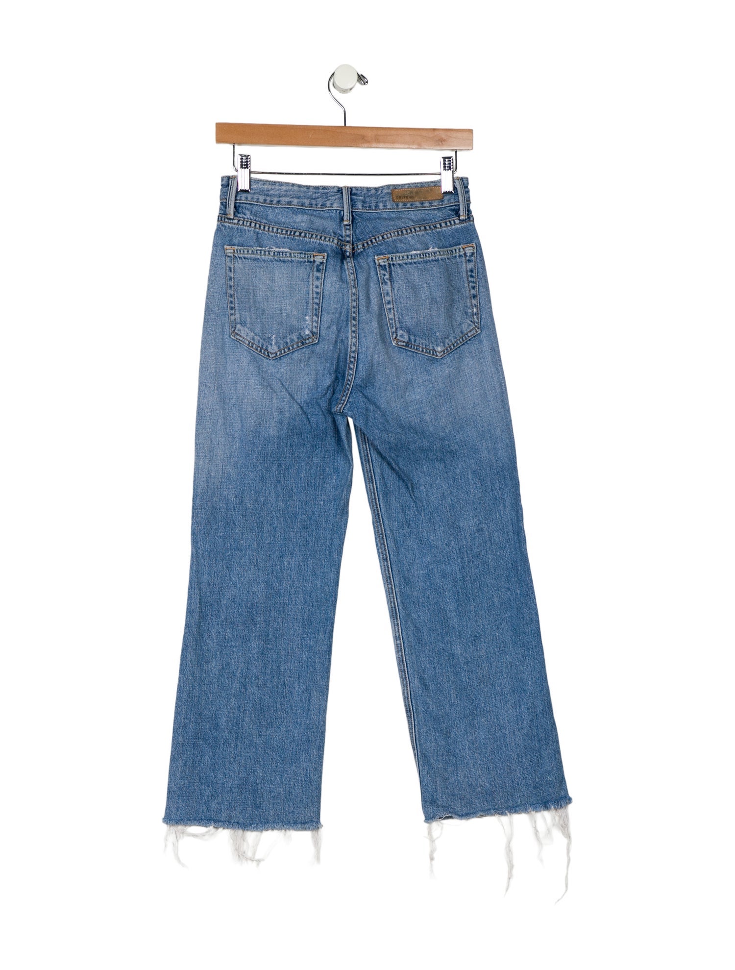 GRLFRND Mid-Rise Wide Leg Jeans