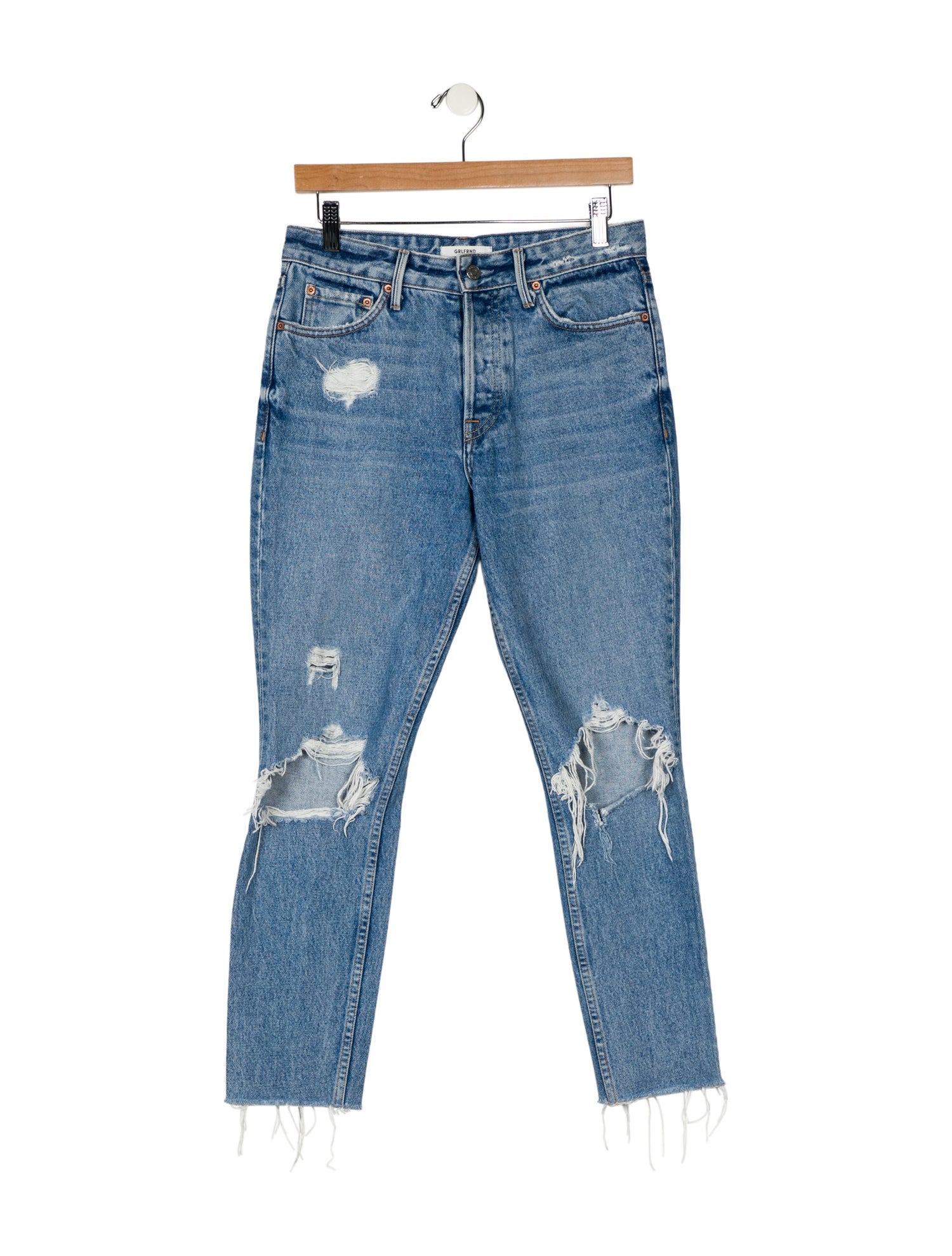 GRLFRND Mid-Rise Skinny Leg Jeans